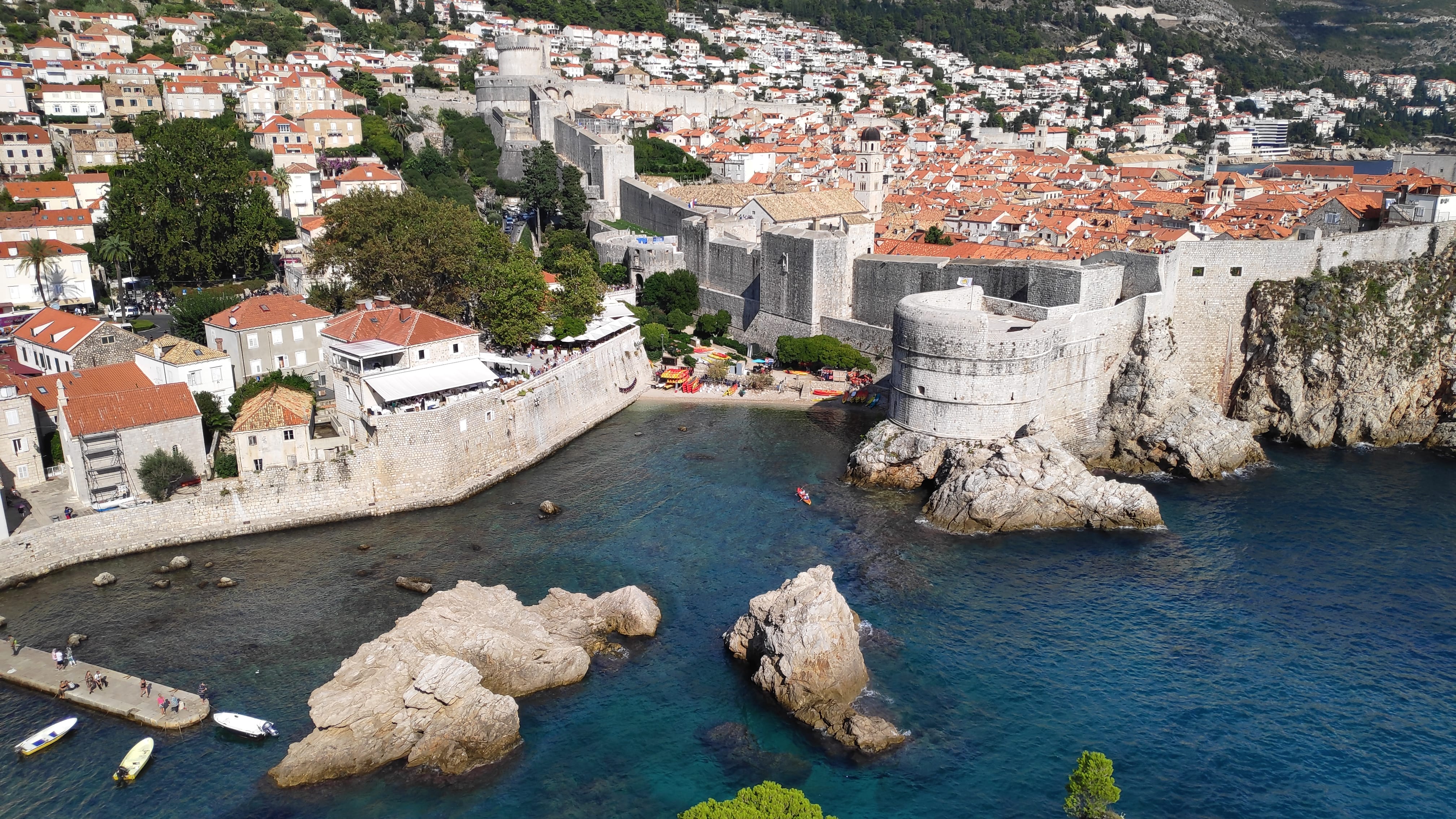 Vue depuis le fort Saint-Laurent de Dubrovnik